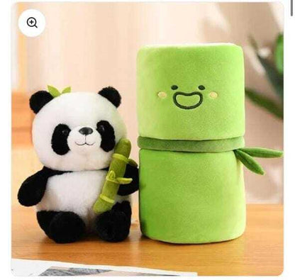 Panda Plush with Bamboo Soft Toy