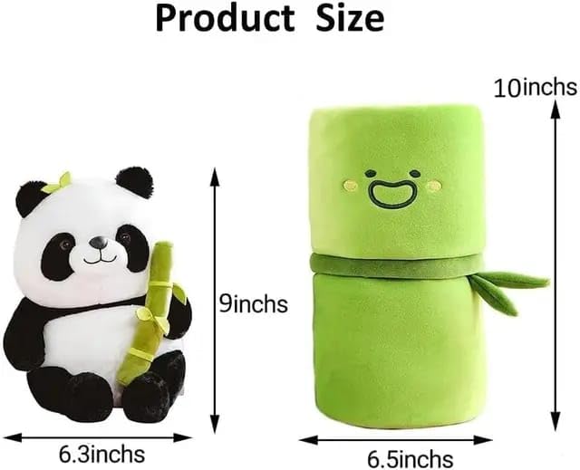 Panda Plush with Bamboo Soft Toy