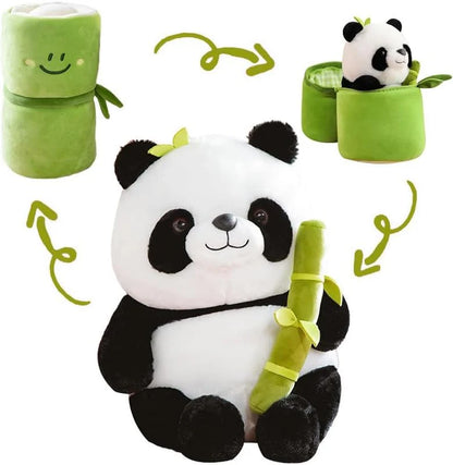 Panda Plush with Bamboo Soft Toy